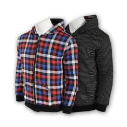 Z248 checked zip up sweatshirts, customized double sided zip up jackets, zip-up hoodies store hong kong Z248 checked zip up sweatshirts, customized double sided zip up jackets, zip-up hoodies store hong kong